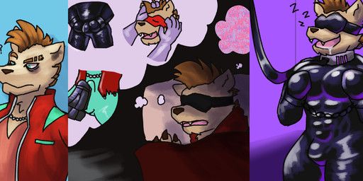 haha-yea, anthro, bed, blindfold, bodily_fluids