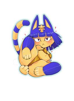 ankha_(animal_crossing), animal_crossing, nintendo, bensagaz, anthro
