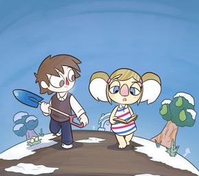 alice_(animal_crossing), villager_(animal_crossing), animal_crossing, nintendo, cookieboy011