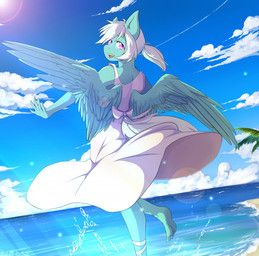 mythology, hakkids2, 5_toes, anthro, beach