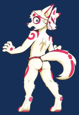 raccoon_merchant, animal_mask, anthro, asian_clothing, bottomwear