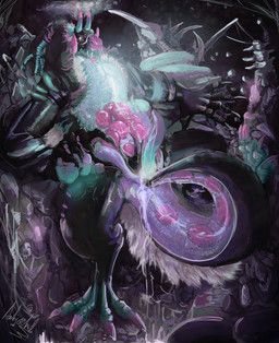 true_terror_(fabtool), artjackal, 4_arms, 4_horns, animal_genitalia