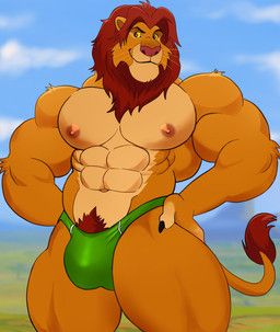 simba_(the_lion_king), disney, the_lion_king, darknaigart, abs