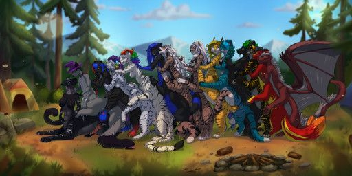 akira_blaze, carlevin, cinder_(brutusthewerewolf), evelyn_(brutusthewerewolf), fierceopal_(character)