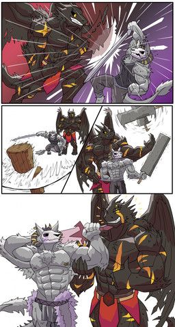 kharvyn_threx'maor_(furryandthotdestroyer), vaghar_(furryandthotdestroyer), european_mythology, mythology, furryandthotdestroyer