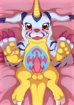 bandai_namco, digimon, eraquis, 1_horn, animal_genitalia