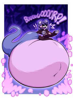 els3d, after_vore, anthro, bear, belly