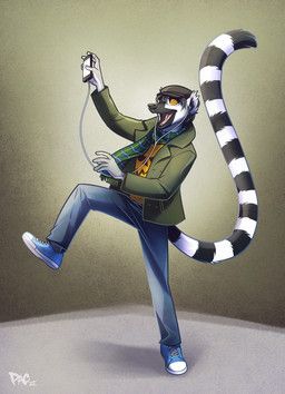 tacorat, anthro, black_body, black_fur, bottomwear