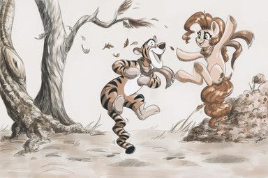 pinkie_pie_(mlp), tigger, disney, friendship_is_magic, hasbro