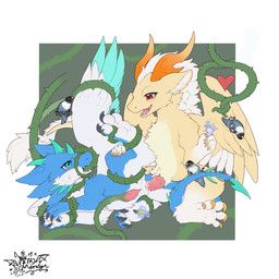 mythology, dark_mervyn, 2_horns, blue_body, blue_eyes