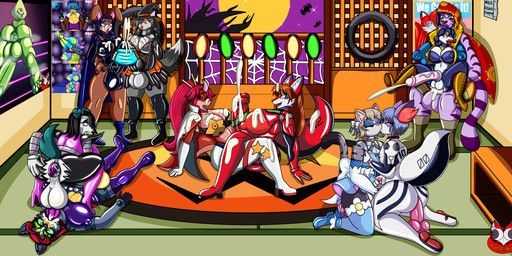 asuka_langley_soryu, captain_neyla, carmelita_fox, ferris_argyle, jennifer_mason