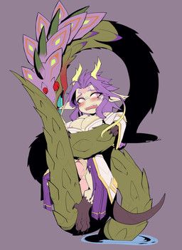 abyssal_serpent_(gunfire_reborn), loong_(gunfire_reborn), gunfire_reborn, mythology, sillybunny9623