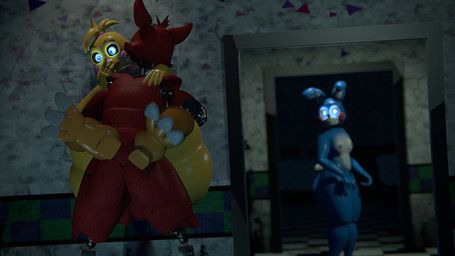foxy_(fnaf), toy_bonnie_(fnaf), toy_chica_(fnaf), five_nights_at_freddy's, five_nights_at_freddy's_2