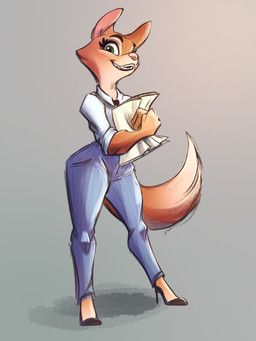 diane_foxington, dreamworks, the_bad_guys, faline-art, anthro