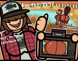 conditional_dnp, mykendyke, beaver, breasts, brown_body