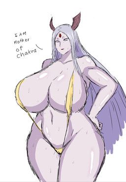 kaguya_otsutsuki, naruto, momijizx, 2_horns, 3_eyes