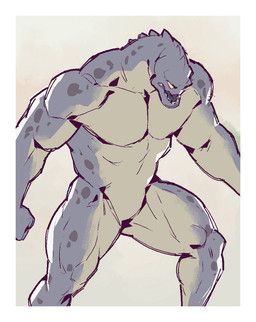 kingarthur_i, anthro, biceps, biped, blue_body