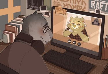 phasmophobia, raft_(video_game), headoctopus, anthro, aquatic
