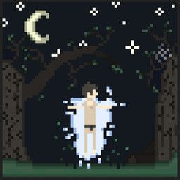 aura, branch, human, leaf, levitation