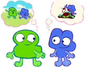 four_(bfb), two_(bfdi), battle_for_dream_island, object_shows, clockstops3am