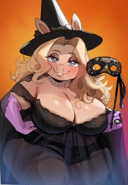 miss_piggy, muppets, lightsource, anthro, artiodactyl