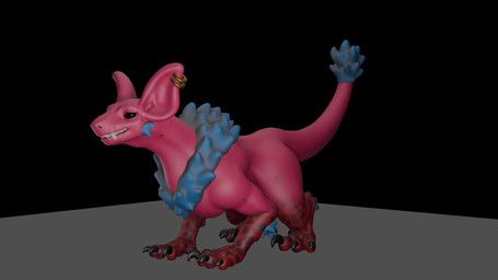 mythology, corg'o, big_ears, blinking, claws