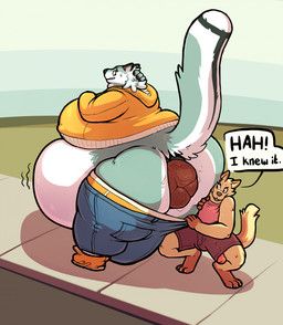 bigasshyperdiaper, anthro, assisted_exposure, barefoot, belly