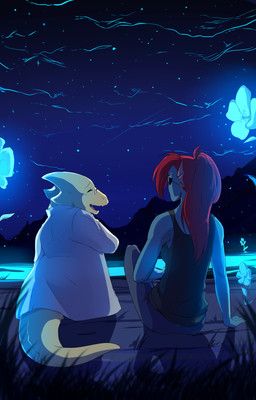 alphys, undyne, undertale_(series), hakkids2, anthro