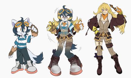 palette_(palettethepainter), yang_xiao_long, rooster_teeth, rwby, sega