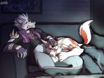 rexus_the_khajiit, wolf_o'donnell, nintendo, star_fox, artejaxton