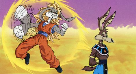 beerus, bugs_bunny, goku, wile_e._coyote, dragon_ball