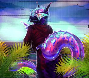 outrun_(s3cur3), mythology, unknown_artist, anthro, blue_hair