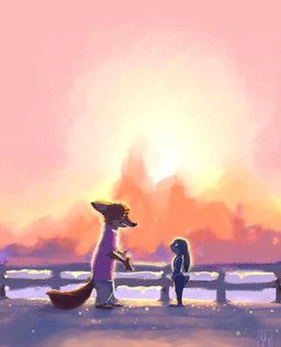 judy_hopps, nick_wilde, disney, zootopia, byron_howard