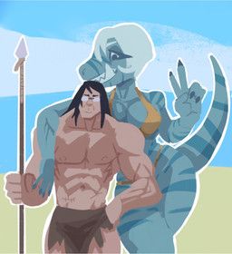 fang_(primal), principal_spears, adult_swim, cartoon_network, cavemanon_studios