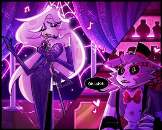angel_dust, husk_(hazbin_hotel), hazbin_hotel, hellaverse, triona-tribble
