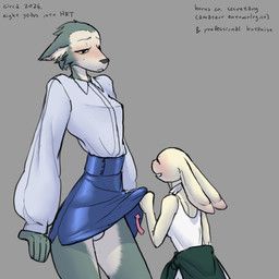 haru_(beastars), legoshi_(beastars), beastars, thecore34, anthro