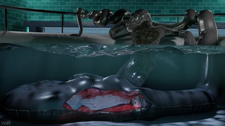 serpastion, whiteshadowhare_(character), whiteshadowhare, abdominal_bulge, ambiguous_gender