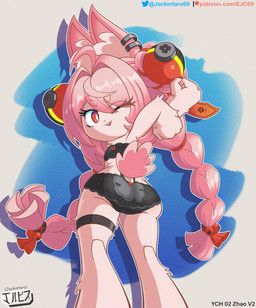 zhao_(zenless_zone_zero), mihoyo, zenless_zone_zero, jackintaro, anthro