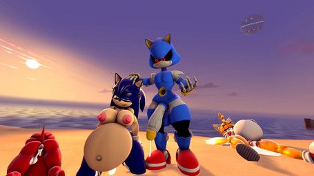 knuckles_the_echidna, metal_sonic, miles_prower, sonic_the_hedgehog, sega