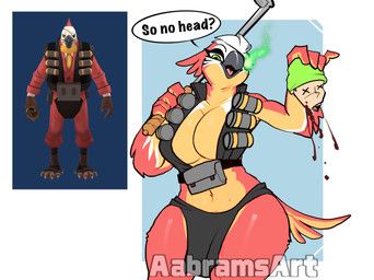 bird-man_of_aberdeen, demoman_(team_fortress_2), team_fortress_2, valve, aabramsart