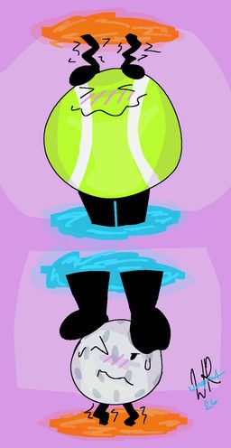 golf_ball_(bfdi), tennis_ball_(bfdi), battle_for_dream_island, object_shows, portal_(series)