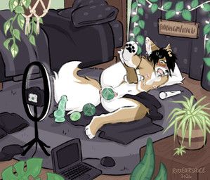 fern_(rroostersauce), rroostersauce, andromorph, anthro, bed