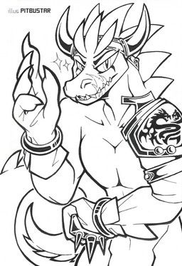rashek, pitbustar, anthro, claws, crocodile