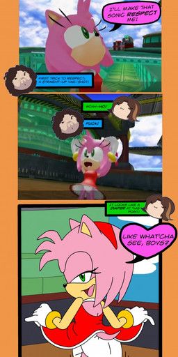 amy_rose, game_grumps, sega, sonic_the_hedgehog_(series), boxtrot