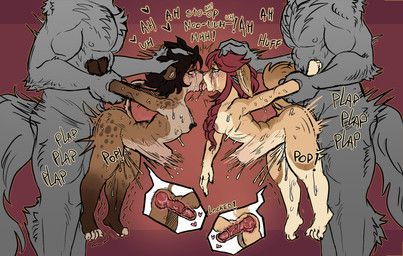 mythology, criilock, ahegao, bodily_fluids, breasts