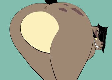 leena_(potateymatey), puckpotboy, anthro, bent_over, big_butt