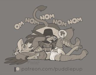 junior_(puddlepup), liondad_(puddlepup), thanksgiving, puddlepup, ageplay