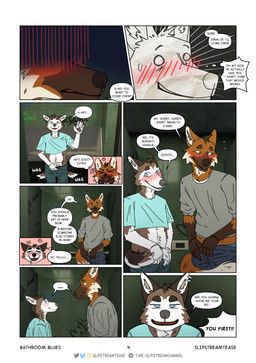 adam_(slipstreamtease), emil_(slipstreamtease), slipstreamtease, anthro, bathroom