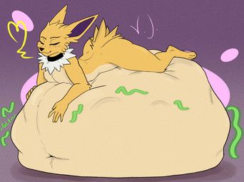 nintendo, pokemon, vj, anthro, belly