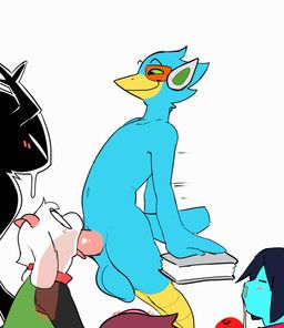 berdly, kris_dreemurr, nubert, ralsei, roaring_knight